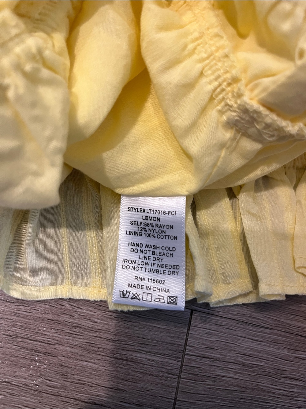 Lush Yellow Ruffle Crop Top - Picture 6 of 6